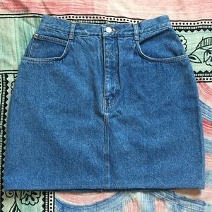 Vintage Gloria Vanderbilt Denim Skirt